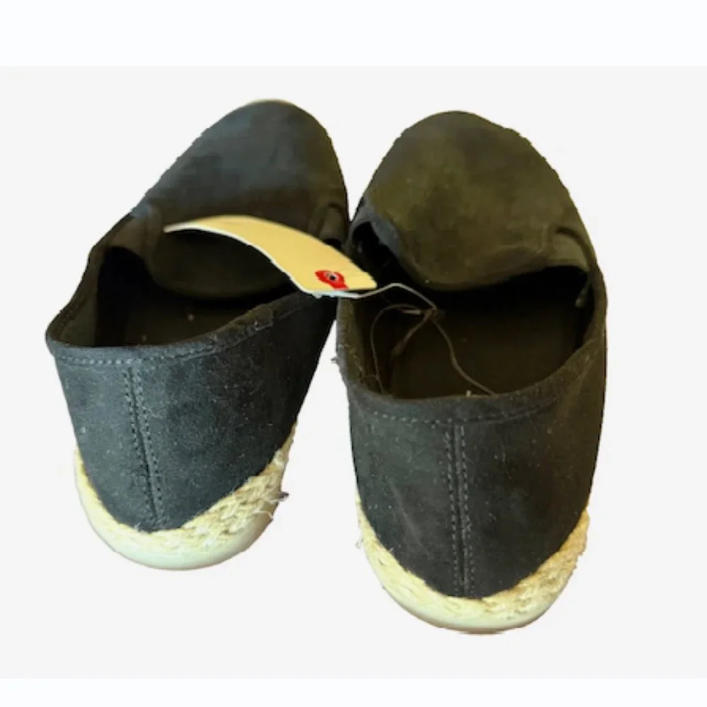 Esprit Erika Black Canvas Espadrille‎ Flats Slip-On Size 9.5